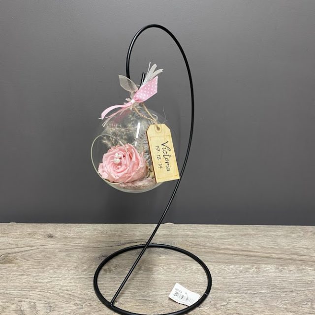 Rose éternelle naissance fille